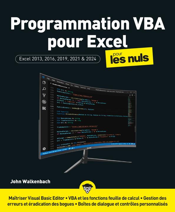 Image du produit Programmation VBA pour Excel pour les nuls (Français, Alexander Michael, Walkenbach John, 2025)