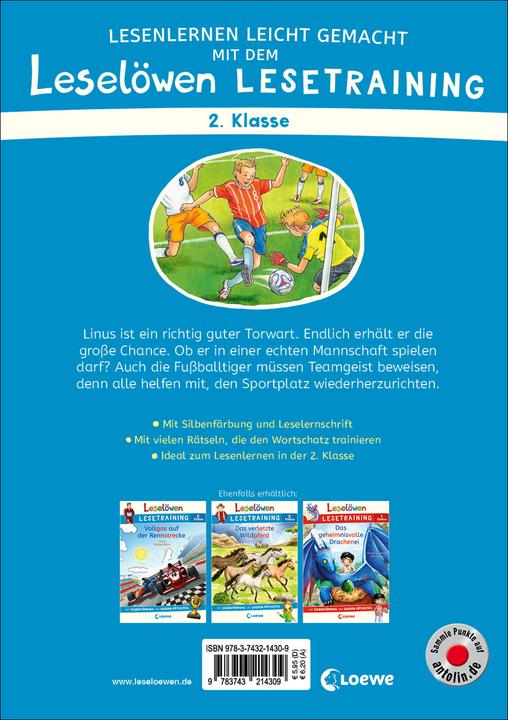 Produktbild Leselöwen Lesetraining 2. Klasse - Fussballgeschichten (Deutsch, 2022)