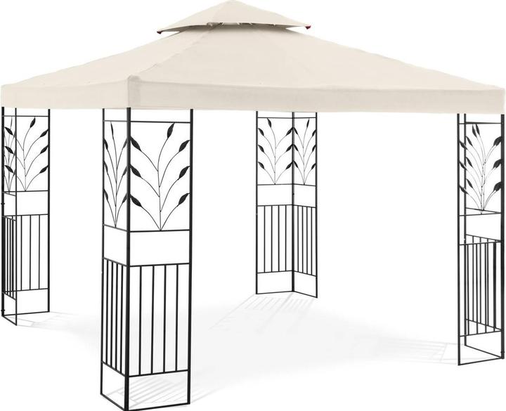 Actual product image Uniprodo Garden Pavilion - 3 x 3 m - 180 g/m² - cream (300 cm, 300 cm)
