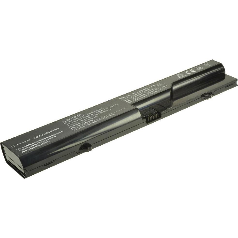 2-Power Main Battery Pack 10.8V 5200mAh (6 Zellen, 5200 mAh), Notebook Akku, Schwarz