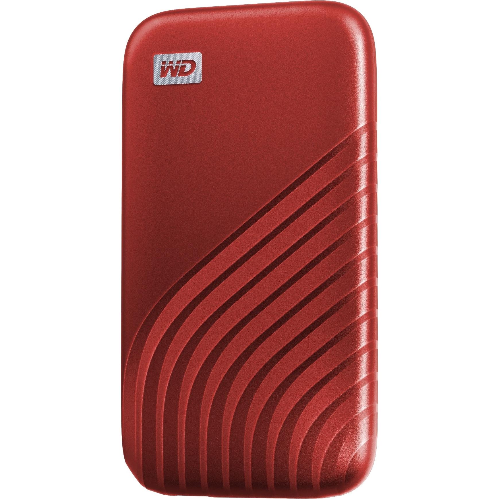 WD My Passport SSD (1000 GB), Externe SSD, Rot