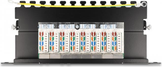 Produktbild Delock 25,40cm (10") Patchpanel 8 Port Cat.6A 1 HE schwarz