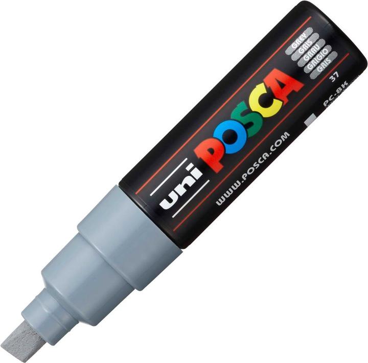 Actual product image Posca Bold Marker PC-8K (Grey, 8 mm, 1 x)