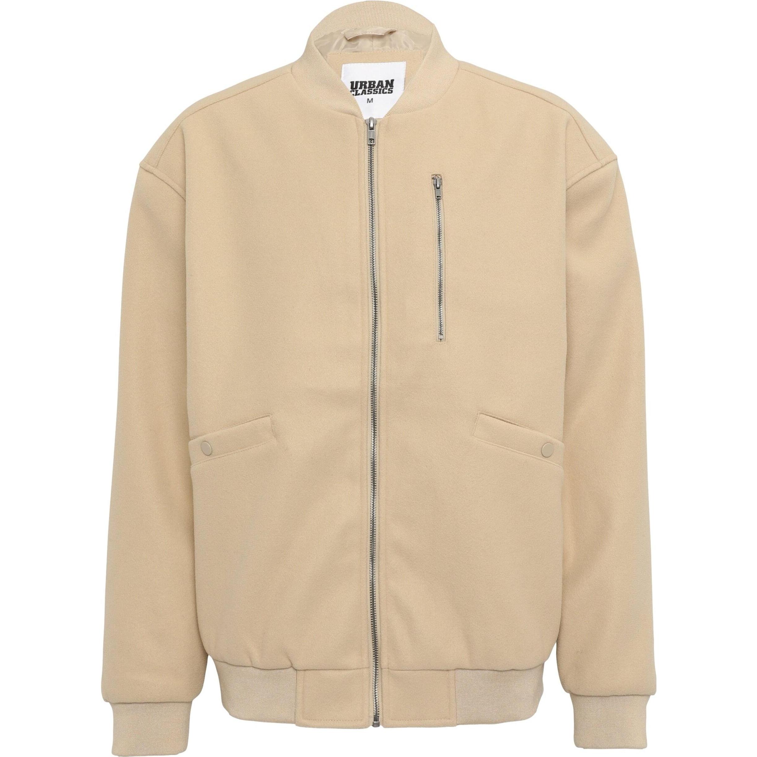 Urban Classics, Herren, Jacke, Bomber Blouson (XL), Weiss, XL