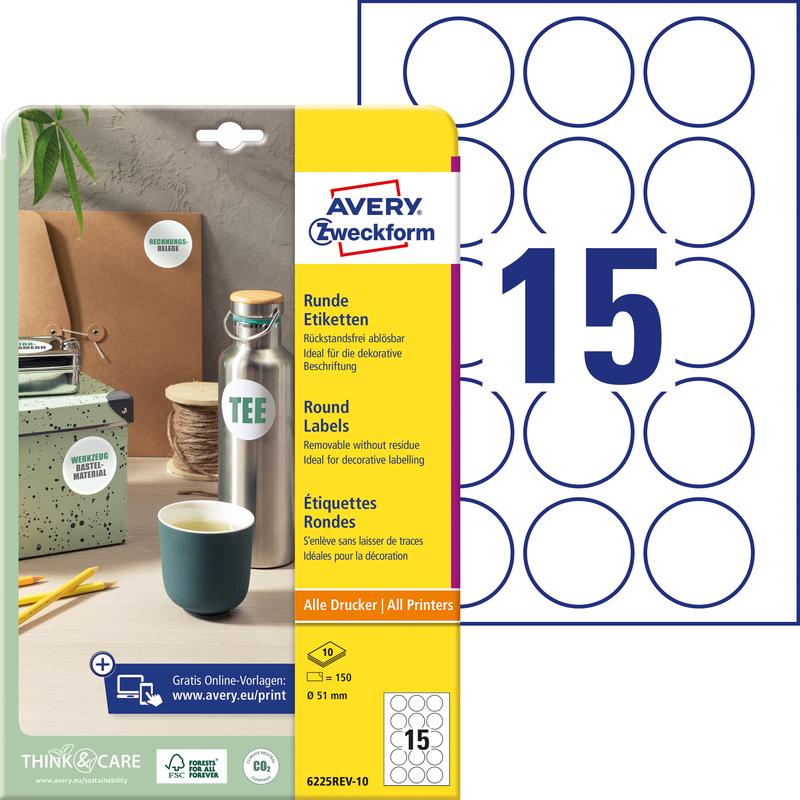 Avery, Sticker, Etiketten