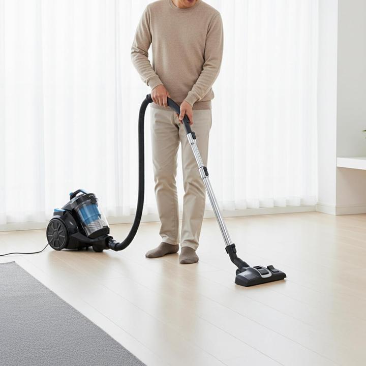 Produktbild KLAMER Staubsauger Beutellos, Bodenstaubsauger ohne Beutel, Ideal für Haustierbesitzer gegen Ti…