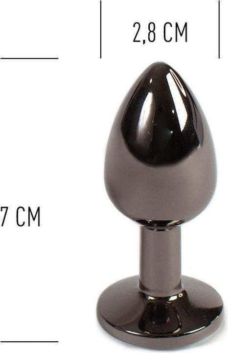 Actual product image Secret play Gunmetal Butt Plug Small Size 7 cm