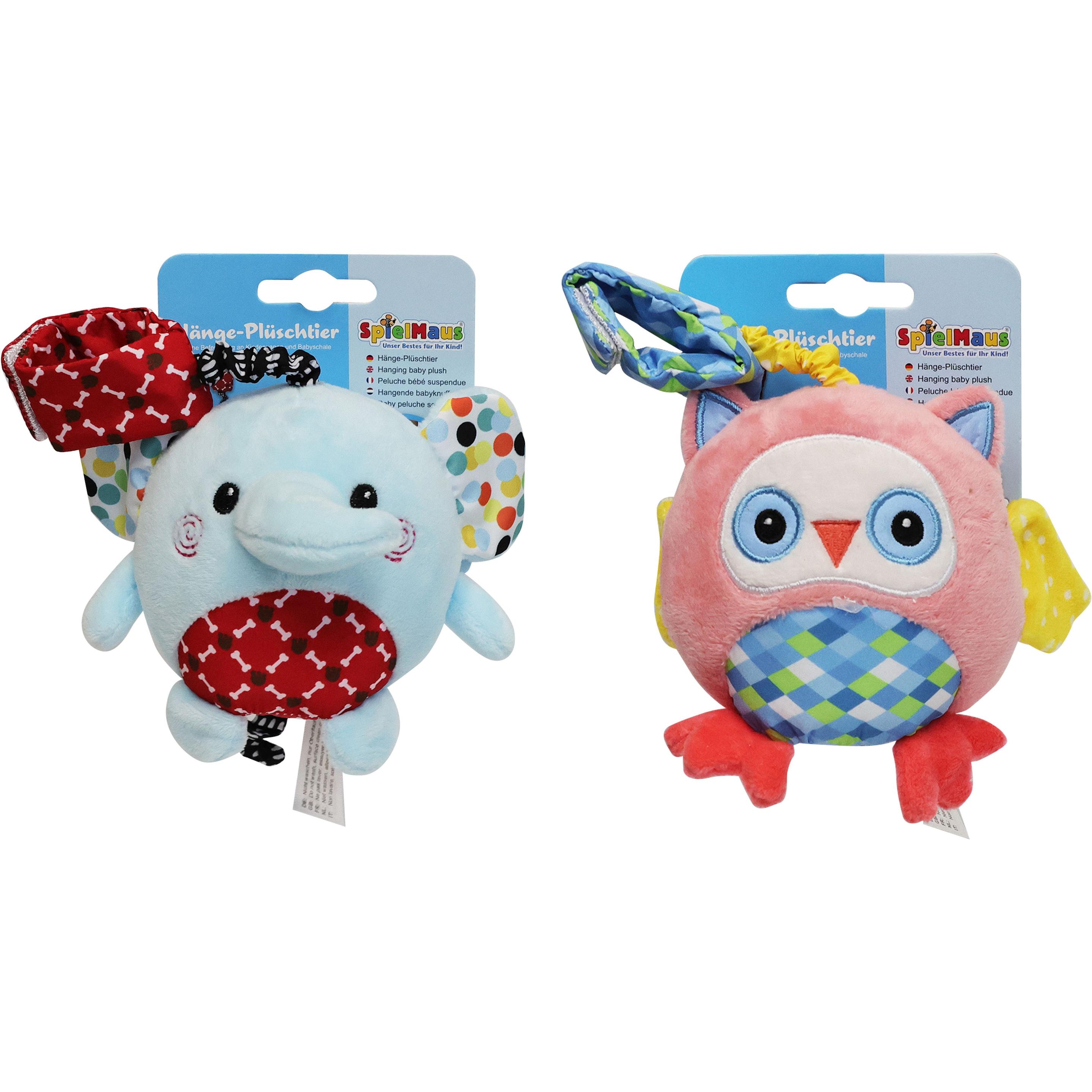 Vedes SMB Plüsch Eule&Elefant, zum Hängen