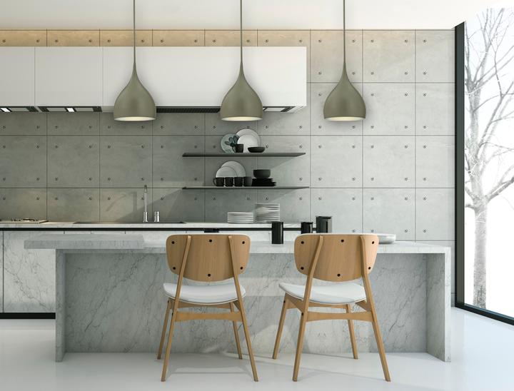 Actual product image Westinghouse Pendant Lamp Drop Matt Grey / Silver with 1 Lamp (E27)