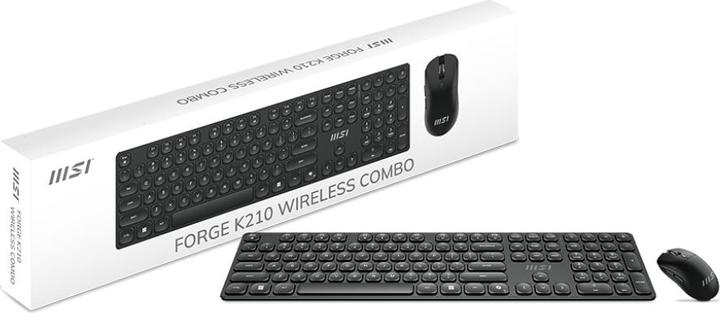 Actual product image MSI "FORGE K210 Combo W Keyboard+Mouse retail" (DE, Wireless)