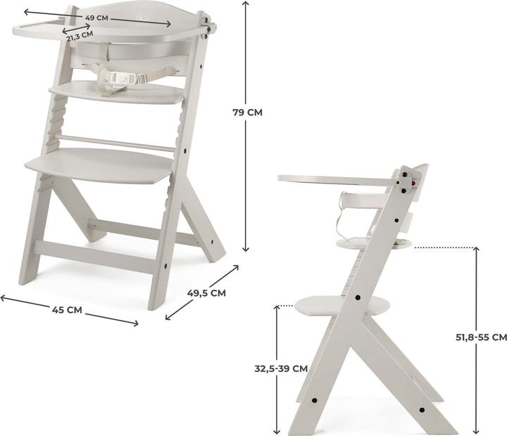 Produktbild KinderKraft high chair ENOCK beige (Hochstuhl Sitzerhöhung)