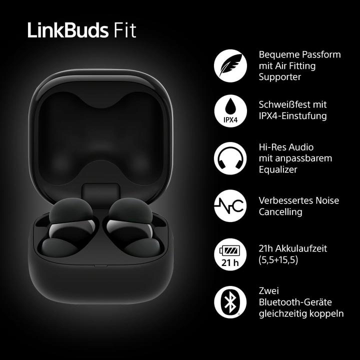 Produktbild Sony LinkBuds Fit (Passive Geräuschunterdrückung, 5.50 h, Kabellos)
