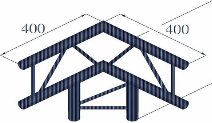 Produktbild Alutruss DECOLOCK DQ2-PAL31V 3-Weg Ecke 90°
