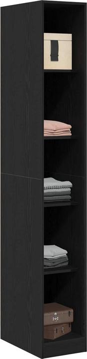 Produktbild vidaXL Kleiderschrank Schwarze Eiche - 30x50x200 cm, Aus Holzwerkstoff (30 x 50 x 200 cm)