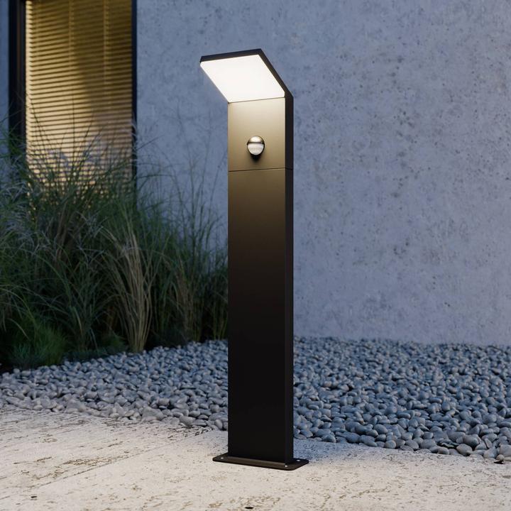 Actual product image Lucande Nevio Outdoor Garden Light w/Sensor Graphite (IP54)