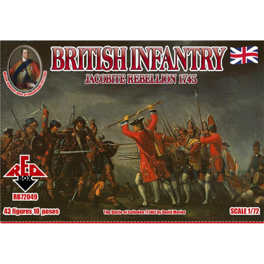 Red Box British Infantry 1745,Jacobite Rebellion (RB72049)