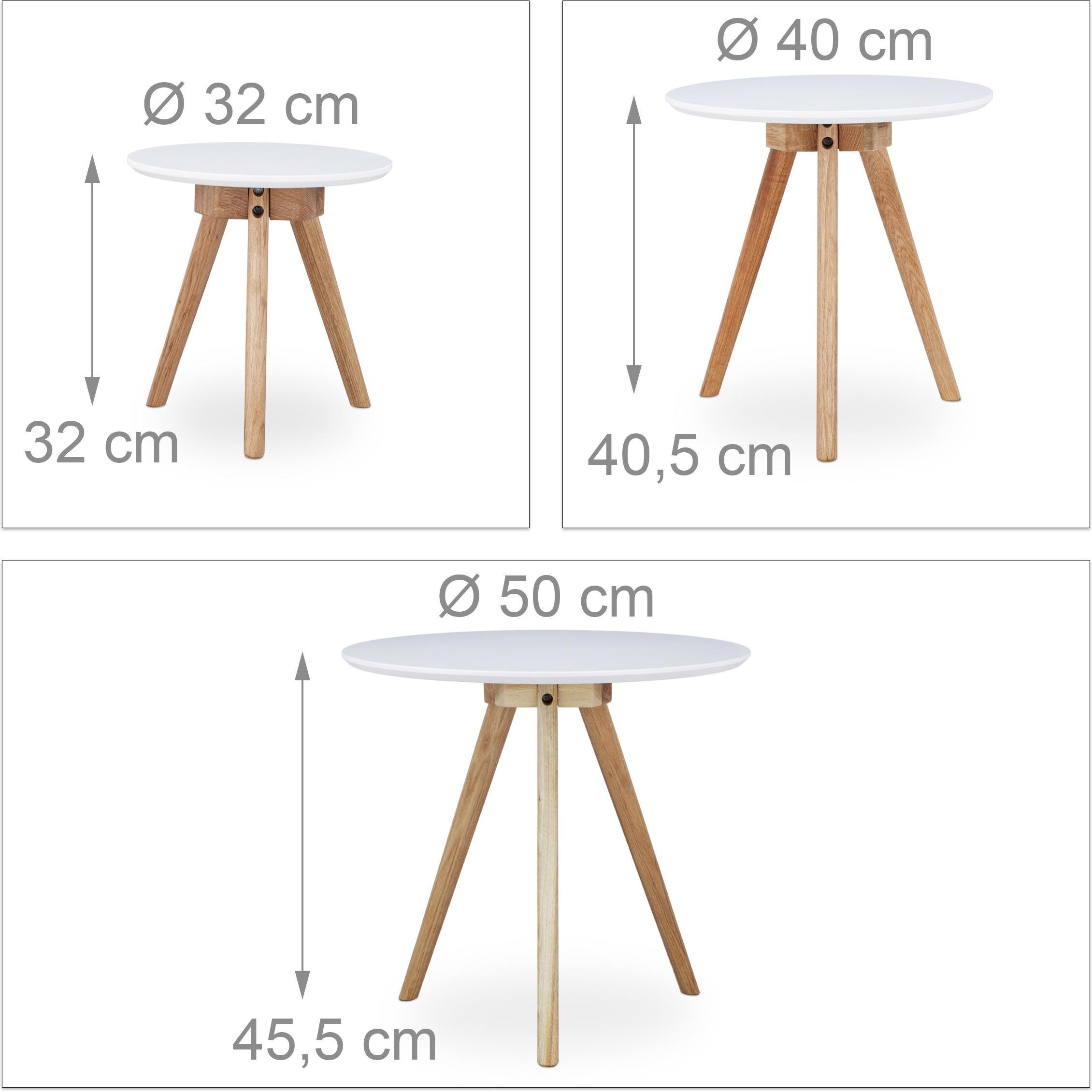 Thumbnail - Relaxdays, Couchtisch + Beistelltisch, Timo (50 x 50 x 46 cm)