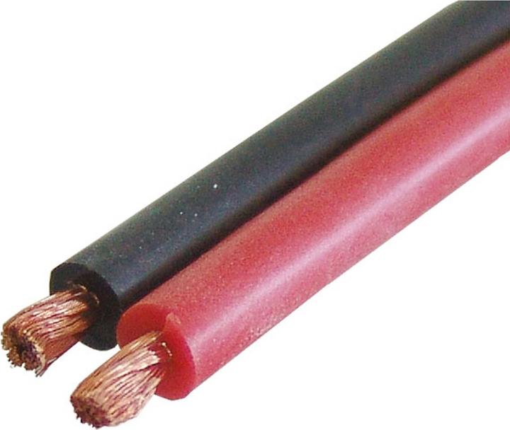 Modellbau Lindinger câble silicone 6mm² rouge / noir par 1lfm