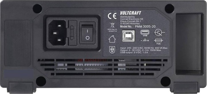 Immagine prodotto Voltcraft PMM 3005-20 Multimetro e alimentatore digitale CAT II 600 V (C (CAT II 600V)