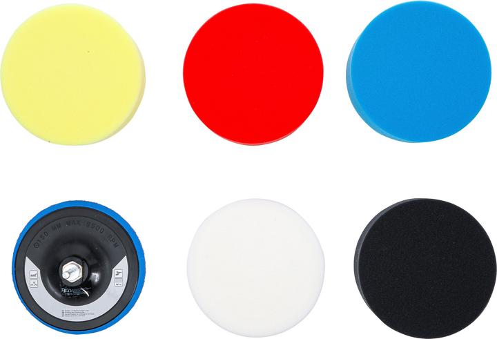 Actual product image BGS Polierschwamm-Satz | Ø 150 mm | 6-tlg.