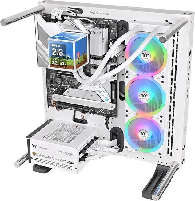 Actual product image Thermaltake MINECUBE 360 Ultra AIO ARGB Fan white (120 mm, 3x)