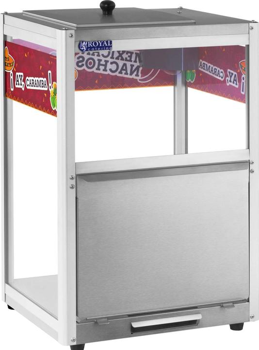 Produktbild Royal Catering Nacho Wärmer Original Wärmetheke 160 Watt 65 °C Nacho Erdnüsse Popcorn Edelstahl