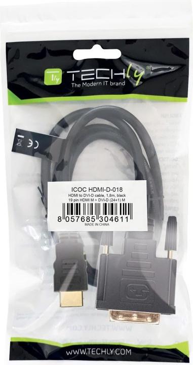 Immagine prodotto Techly HDMI (Typ A) — DVI (1.80 m)
