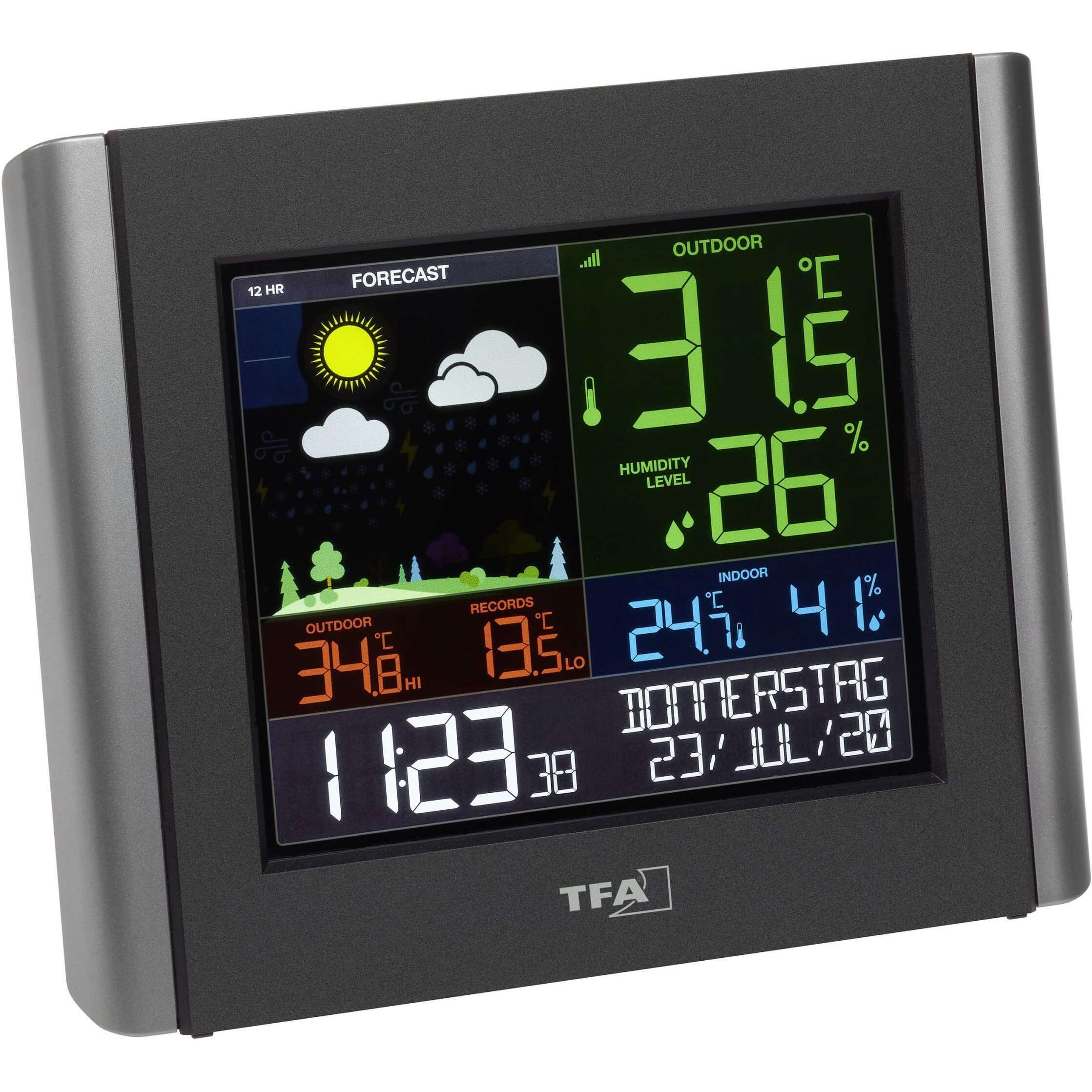 Suomen Lämpömittari Oy 8410 -s????asema v??rin??yt??ll?? ja wifi-yhteydell??, Wetterstation
