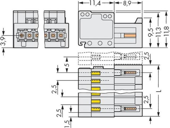 Image du produit Wago Connecteur mâle à 1 fil