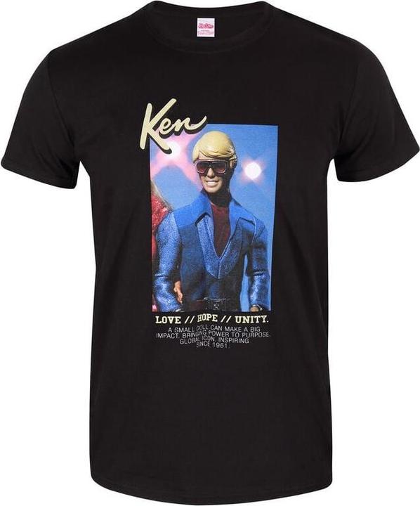 Actual product image Heroes Inc Barbie T-Shirt Ken Love Hope Unity Size S (S)