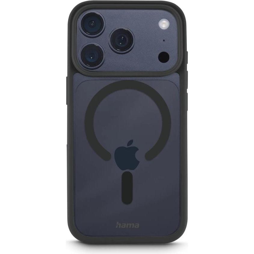 Hama Handyhülle "Frame Protect" f. iPhone 17 Pro, magnetisch, durchsichtig, Schw (Apple iPhone 17 Pro), Cover smartphone, Trasparente, Nero