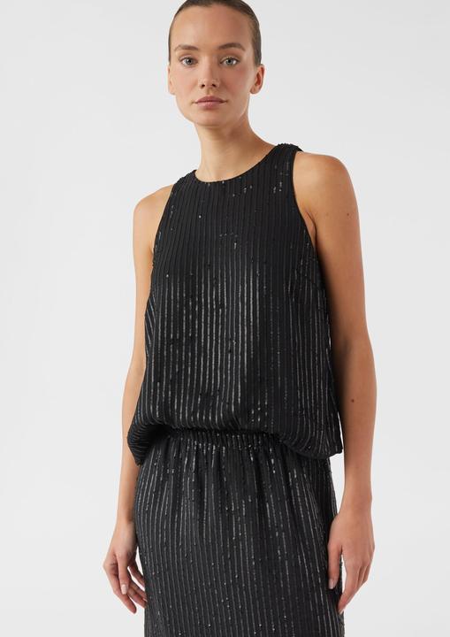 Immagine prodotto Comma Bluse Ärmellose Bluse mit Pailletten-Besatz (32)