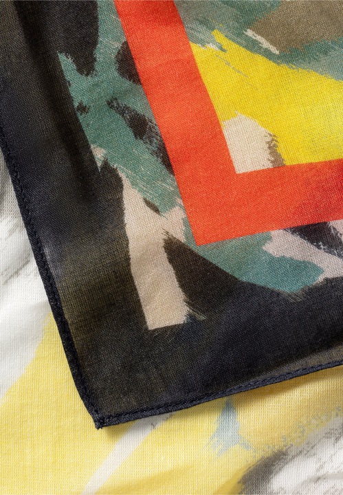 Actual product image Camel Active Square fashion scarf made from a fine cotton-modal blend