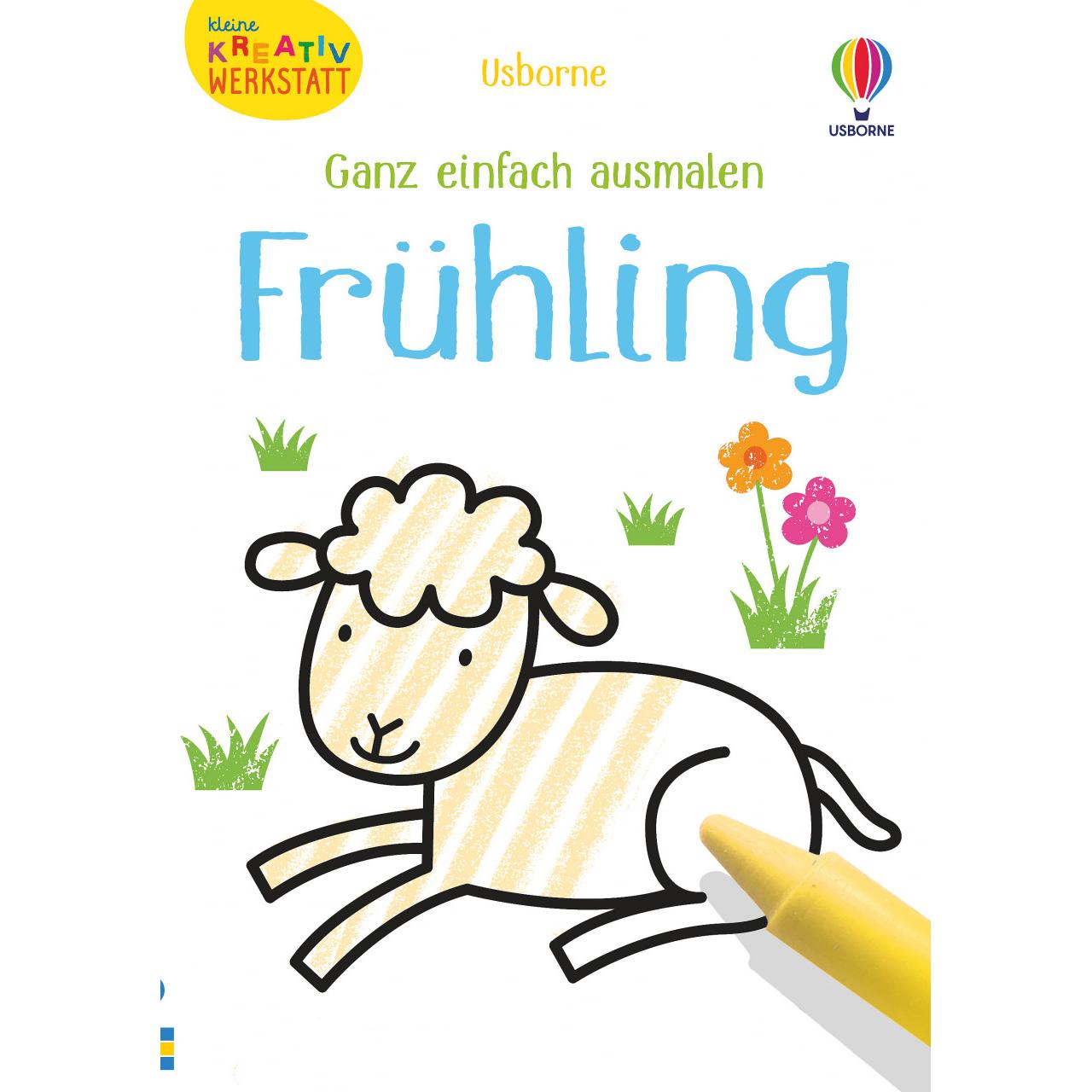Usborne Publishing Kleine Kreativ-Werkstatt - Ganz einfach ausmalen: Frühling