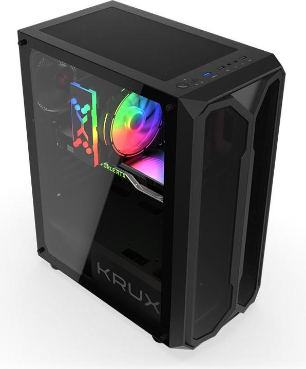 Produktbild Krux Odys Case (KRX0097) Black (ATX, mATX)