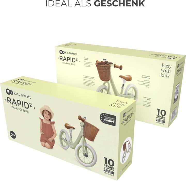 Produktbild KinderKraft Laufrad RAPID 2 SAVANNAH GREEN (11.81")