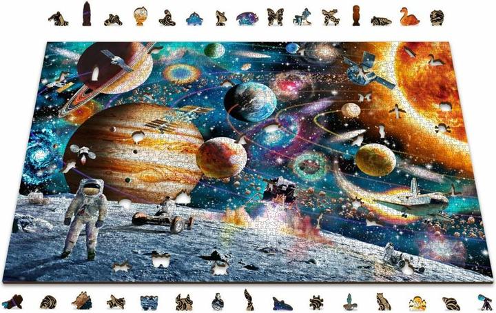 Produktbild WoodenCity WOODEN CITY Holzpuzzle Space Odyssey 2in1, 2000 Teile ECO (2000 Teile)