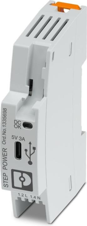 Phoenix Alimentazione DC REG 5V 15W 3A 1TE 100-240VUC per installazione in serie 110-250VAC/DC
