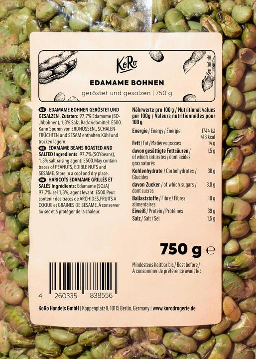 Actual product image KoRo Edamame beans (750 g)