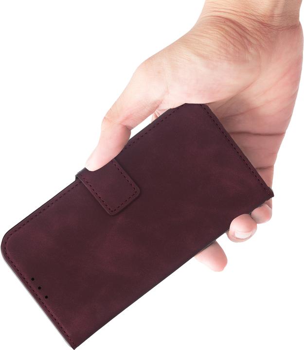 Actual product image Mobiparts Classic Wallet Case Apple iPhone 16 Velvet Red (MagSafe Compatible) (Apple iPhone 16)