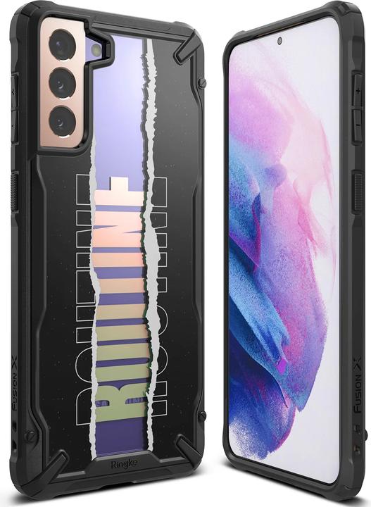 Produktbild Ringke Fusion X Design durable PC Case with TPU Bumper for Samsung Galaxy S21+ 5G (S21 Plus 5G) blac (Samsung Galaxy S21+)
