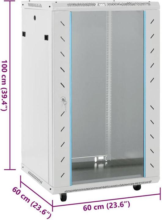 Actual product image vidaXL Netzwerkschrank (10.86 RU, 19 inch rack)