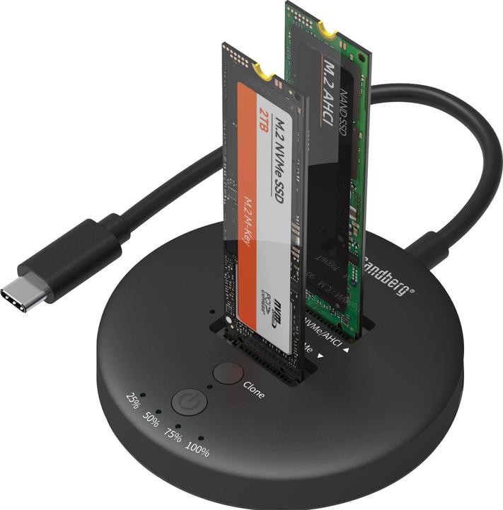 Actual product image Sandberg USB3.2 Cloner Dock for M2+NVMe