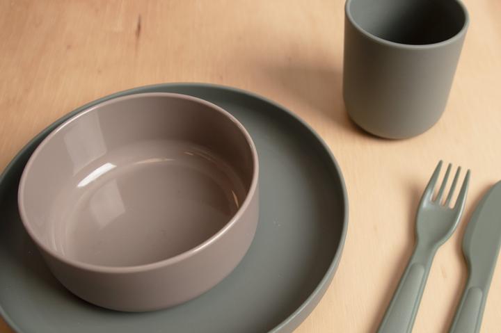 Actual product image dantoy Tiny Organic Cutlery Set g/green 2pcs