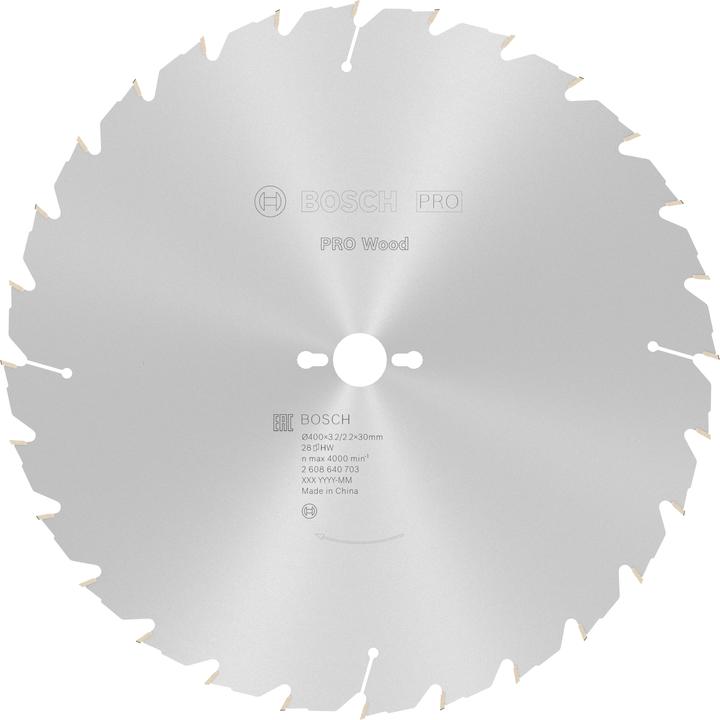 Produktbild Bosch Professional Zubehör PRO Wood Kreissägeblatt, 400 x 3.2 x 30 mm