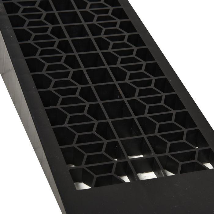 Image du produit Swisshandel24 2 Rampe d'accès, rampe de seuil, rampe de trottoir, rampes en caoutchouc, PP, noir, 70 x 20 x 8 cm