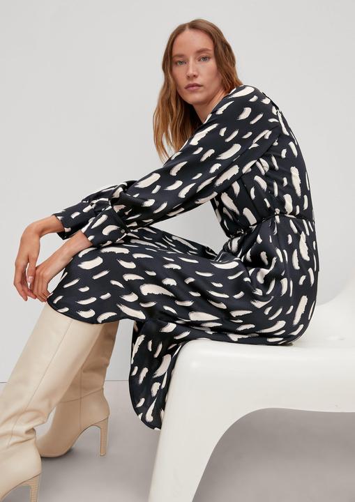 Image du produit Comma Kleid Kleid mit Bindegürtel (38)