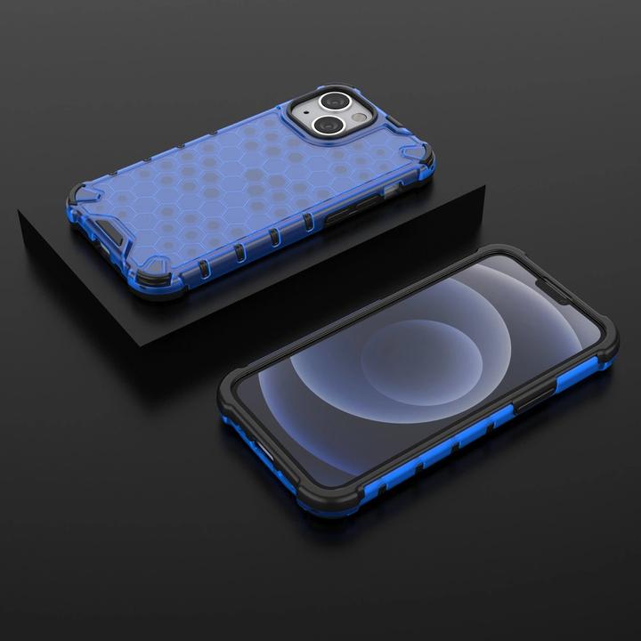 Actual product image Hurtel Honeycomb Case armor cover with TPU Bumper for iPhone 13 mini black (Apple iPhone 13 mini)