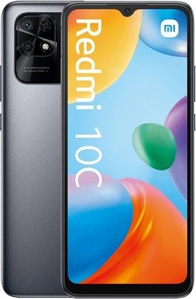 Actual product image Xiaomi Redmi 10C (128 GB, Graphite gray, 6.71", Dual SIM, 50 Mpx, 4G)