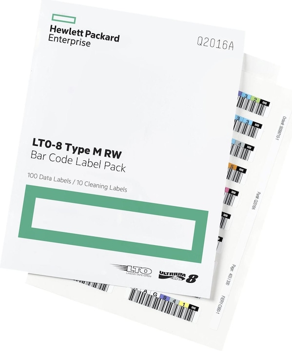 Actual product image HP Lto-8 Ultrium Rw Bar Code Label Pack (LTO)